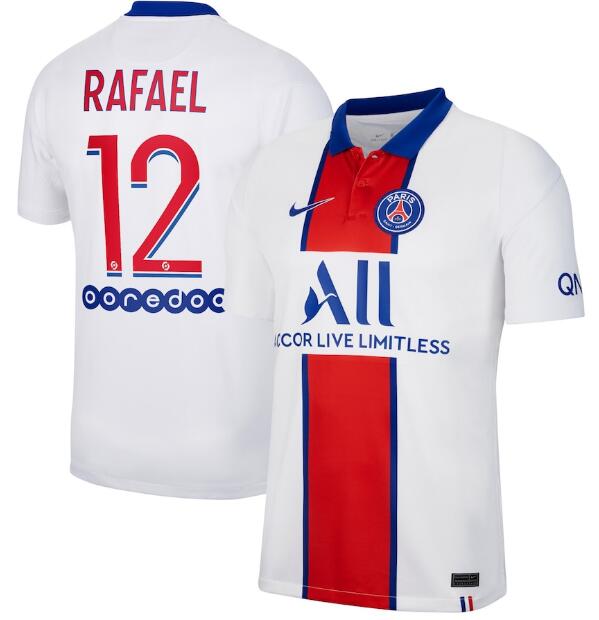 PSG Away Kit Soccer Jersey Rafael 12 2020/21